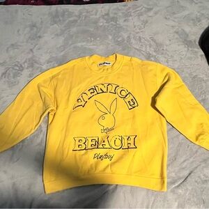 Pacsun Playboy Yellow Vence Beach Sweatshirt